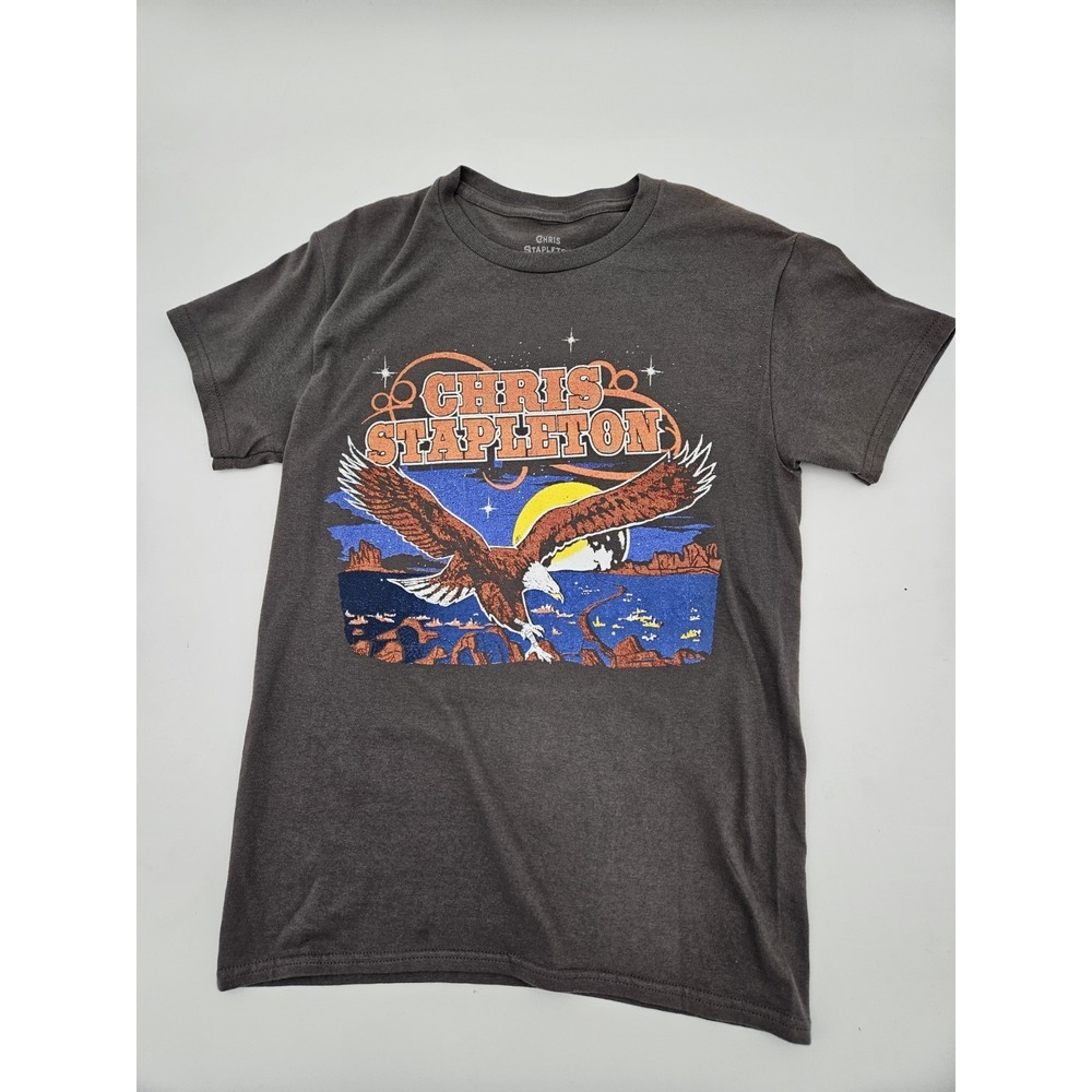 CHRIS STAPLETON Washed Tee Black Sz S